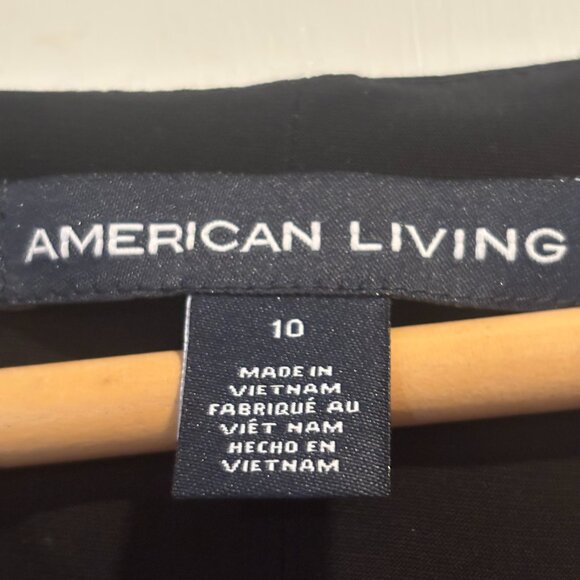 American Living Women’s Black/White Floral Sleeveless Sheath Tank Dress Size 10 - Picture 11 of 11